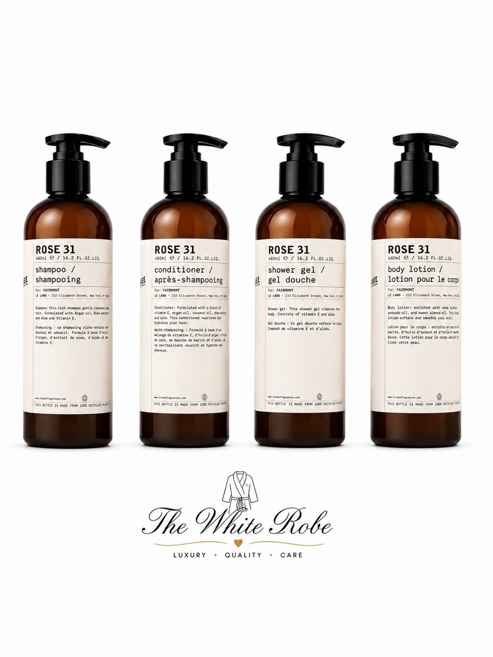 ✨ Le Labo ROSE 31 JUMBO Shampoo, Conditioner, Lotion & Shower luxurious Set
